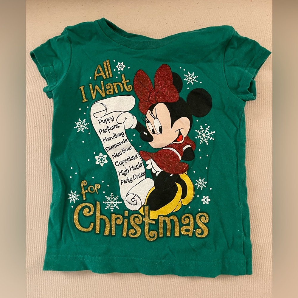 Disney Minnie Mouse Christmas shirt 2-3T